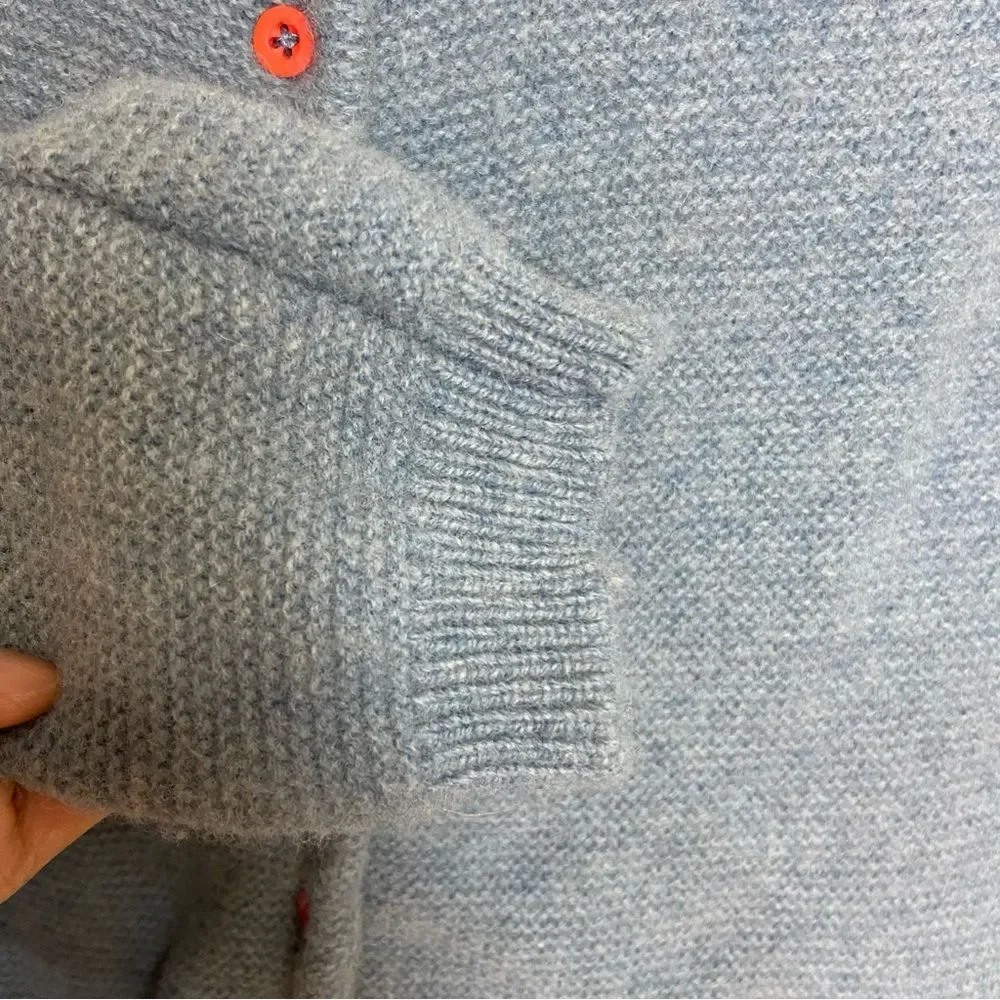 Tabitha Webb baby blue knit cardigan size M